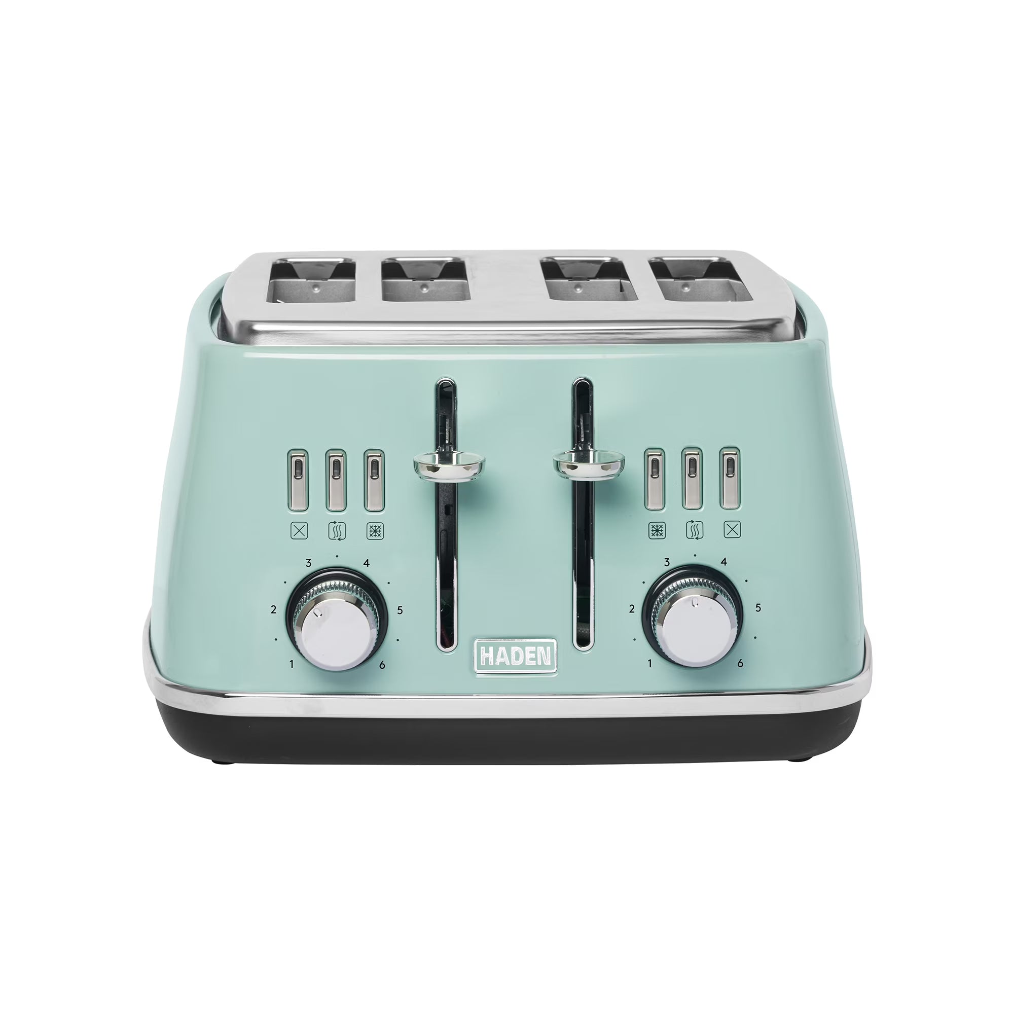 Haden Cotswold 4-Slice Wide Slot Toaster, Sage - 75100