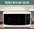 Farberware Countertop Microwave Oven with LED Lighting & Child Lock, 0.7 Cu Ft Black
