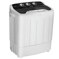 Kadyn Washer, Laundry Washing Machine,8 Lbs Compact Mini Twin Tub Washing Spiner Machine for Home and Apartment