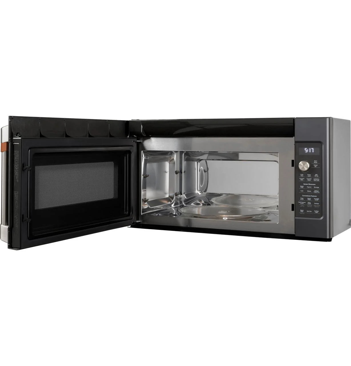 Café CVM517P3RD1 1.7 Cu. Ft. Matte Black Convection Over-the-Range Microwave with Air Fry