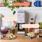 Beautiful Perfect Grind�?Programmable Single Serve Coffee Maker, White Icing by Drew Barrymore