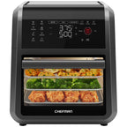 Chefman Multifunctional Digital 10 Qt. Air Fryer+ Rotisserie, Fry, Roast & Bake, 17 Presets - Black