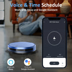 ONSON Robot Vacuum and Mop Combo, 2 in 1 Mopping Robotic Vacuum with Schedule, App/Bluetooth/Voice, Max Suction 2000Pa, Self-Charging Robot Vacuum Cleaner 04