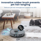 AIRROBO L50+ Robot Vacuum and Mop Cleaners Self-Empty with Ultrasonic Carpet Detection,5500Pa Suction, 75 Days Hands-Free, 180min Long Runtime with Smart Control