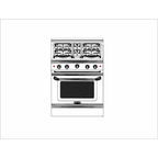 Capital Cooking MCR304-L 30 Inch Wide 4.9 Cu. Ft. Free Standing Liquid Propane R