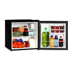 Mainstays 1.7 Cu. ft. Single Door Compact Refrigerator, Black, New