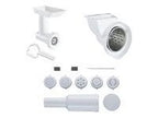KitchenAid KGSSA Stand Mixer Attachment with Food Grinder, Rotor Slicer, Shredder and Sausage Stuffer, White