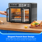 Midea Flexify French Door Air Fryer, Pizza Oven and Toaster Oven, Stainless Steel, New
