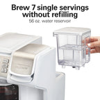 Hamilton Beach FlexBrew Coffee Maker, K Cup Pod Compatible Single Serve Coffee Maker & 12-Cup Coffee Pot, Black
