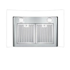 Tieasy 30 inch Wall Mount Range Hood Stainless Steel 700 CFM Black Touch Panel Kitchen Vent Fan