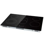 KFFKFF 8600W Electric Ceramic Cooktop, 30" 5 Burners Built-in Countertop Burners Cooker Touch Control, Overheat Protection, Child Lock, 9 Power Levels, 220-240V (NO Plug)