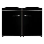 ConServ 3.2 cu.ft. Frost Free Black Retro Convertible Refrigerator-Freezer Set