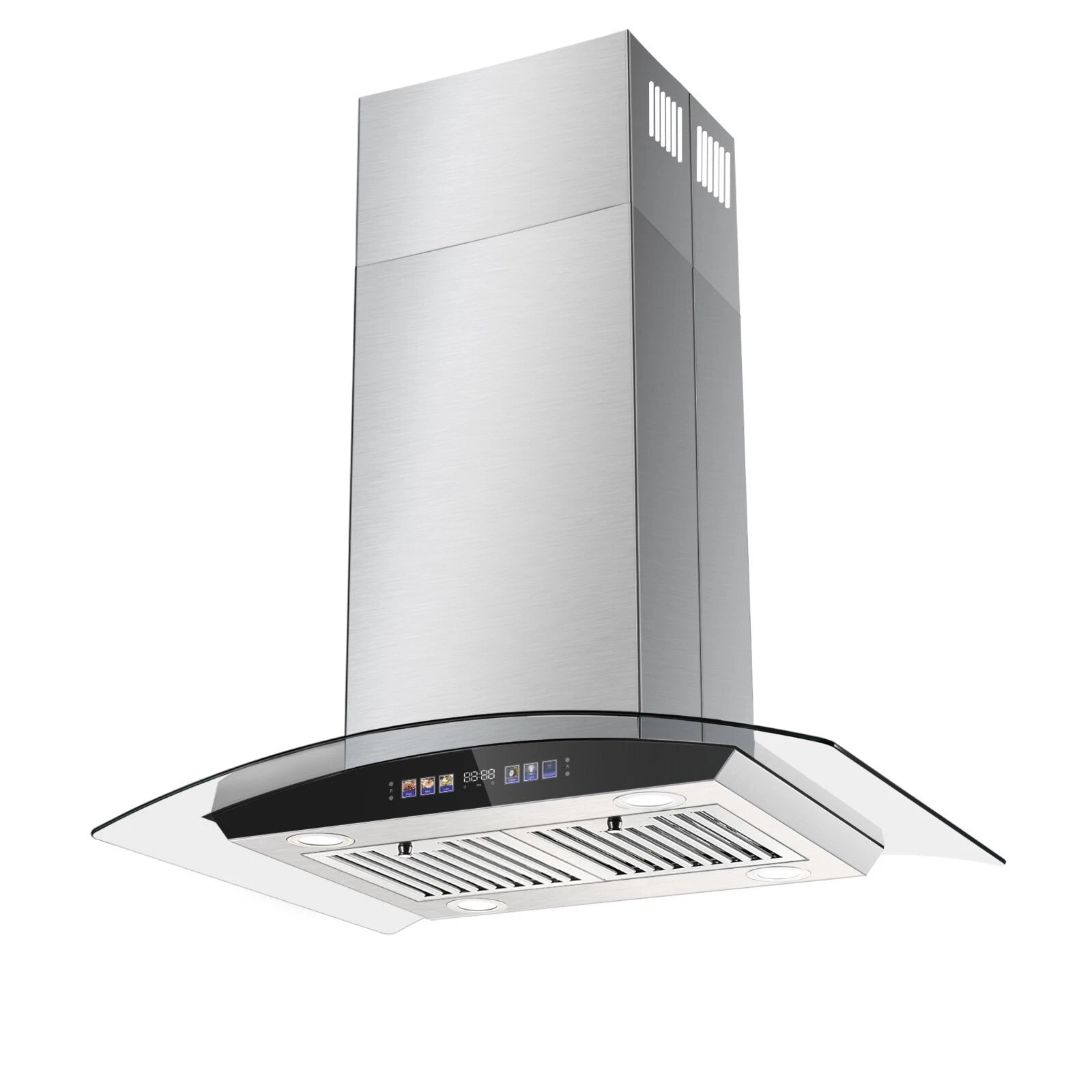 30 inch Range Hood 700 CFM Island Mount Range Hood Ceiling Mount Kitchen Vent Hood Touch Control Gesture Sensing