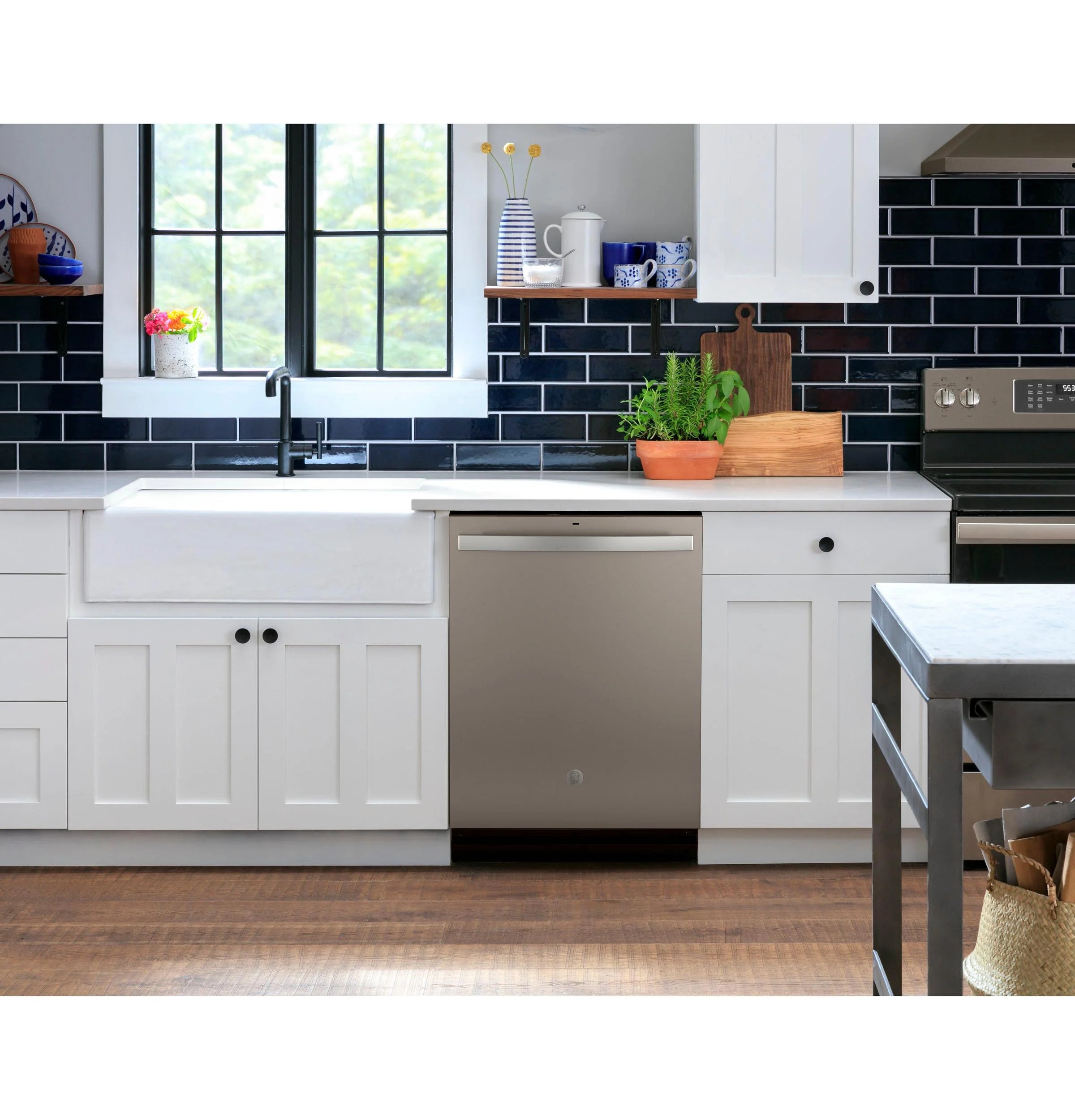 GE?? Top Control with Plastic Interior Dishwasher with Sanitize Cycle & Dry Boost