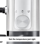 KitchenAid Metal Semi-Automatic Espresso Machine and Automatic Milk Frother Attachment Bundle