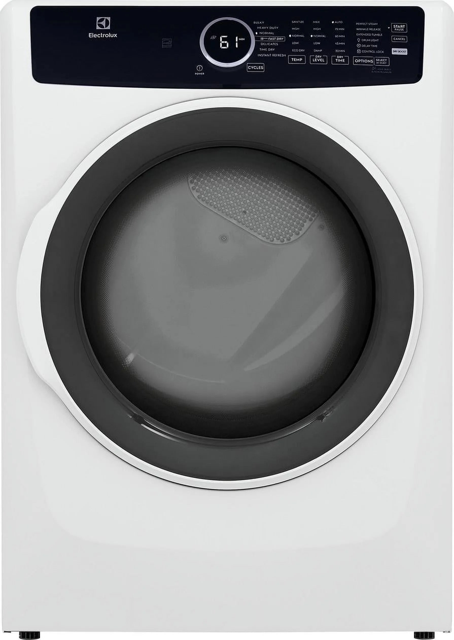 Electrolux Front Load Perfect Steam Electric Dryer with Instant Refresh, 8.0 Cu. Ft.
