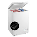 Giantex 3.5 Cu Ft Chest Freezer, Freestanding & Flip Top Chest Freezer w/ 7 Temperature Settings, emovable Sliding Basket Included, Compact Deep Chest Freezer