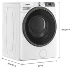 Whirlpool WFW5720RW 4.5 cu. ft. Smart Front Load Washer FreshFlow Vent System