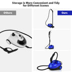 Costway 2000W Heavy Duty Steam Cleaner Mop Multi-Purpose W/19 Accessories Blue
