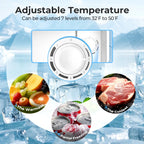 WAA 1.6 Cu.Ft Compact Refrigerator Mini Fridge Glass Door