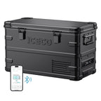 APL35 Aluminum Dual Zone 37QT Portable Cooler Black
