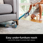 Shark Pet Pro Bagless Cordless Stick Vacuum, Carpets and Hardfloors, Powerfins Brushroll, No Hair Wrap, Up to 40 Min Runtime, XL Dust Cup, IZ240 Teal