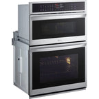 LG WCEP6427F 30 inch Stainless Steel Electric Wall Oven and Microwave