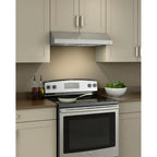 Broan Glacier 30-Inch Convertible Under-Cabinet Range Hood, Stainless Steel