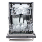 Cosmo COS-DIS6502 24 in. Top Control Built-In Tall Tub Dishwasher in Fingerprint Resistant Stainless Steel