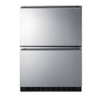 24" Wide 2-Drawer All-Freezer, ADA Compliant, black