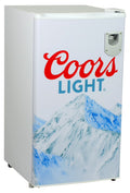 Coors Light 3.2 cu ft (90L) Compact Fridge with Bottle Opener, 95 Quart Capacity, Portable for Snacks, Beverages, Beer, Dorm, Office, or RV