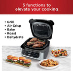 Ninja AG301 Foodi 5-in-1 Indoor Grill with 4-Quart Air Fryer