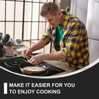 WAASOSCON 2 Burner Electric Cooktop, 2000W+2000W Double Induction Hob, 110V Portable Table Top Stove with Touch Control for Stone Pots