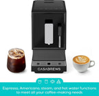 CASABREWS ACAFE Plus, 20 Bar Fully Automatic Espresso Machine, Black