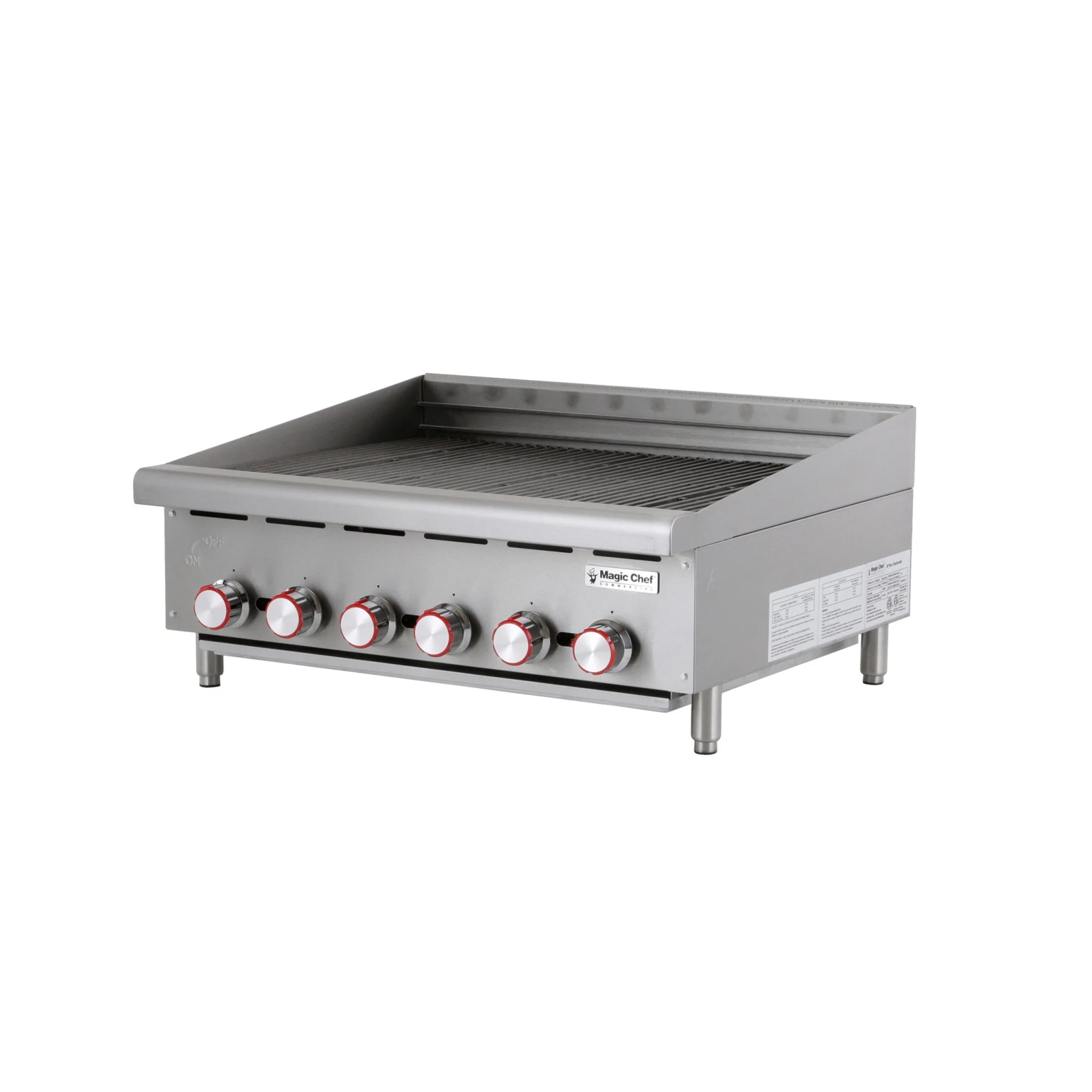 Magic Chef Commercial 36 in. Commercial Countertop Radiant Char Broiler in Stainless Steel
