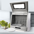 Miumaeov Countertop Dishwasher 1200W Portable Dishwasher Compact Table Top Dishwasher with 3 Washing Programs 360 Degree Spraying Water 75?��C Hot Air Drying for Apartments Dorms RV