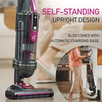 RoomieTEC Alpha Professional Upright Cordless Vacuum Cleaner, Lightweight and Bagless, with Handheld Dust Buster, Motorized Pet Brush, 22Kpa, 300W