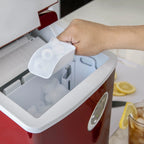 Newair 28 lb. Portable Bullet Ice Maker in Red
