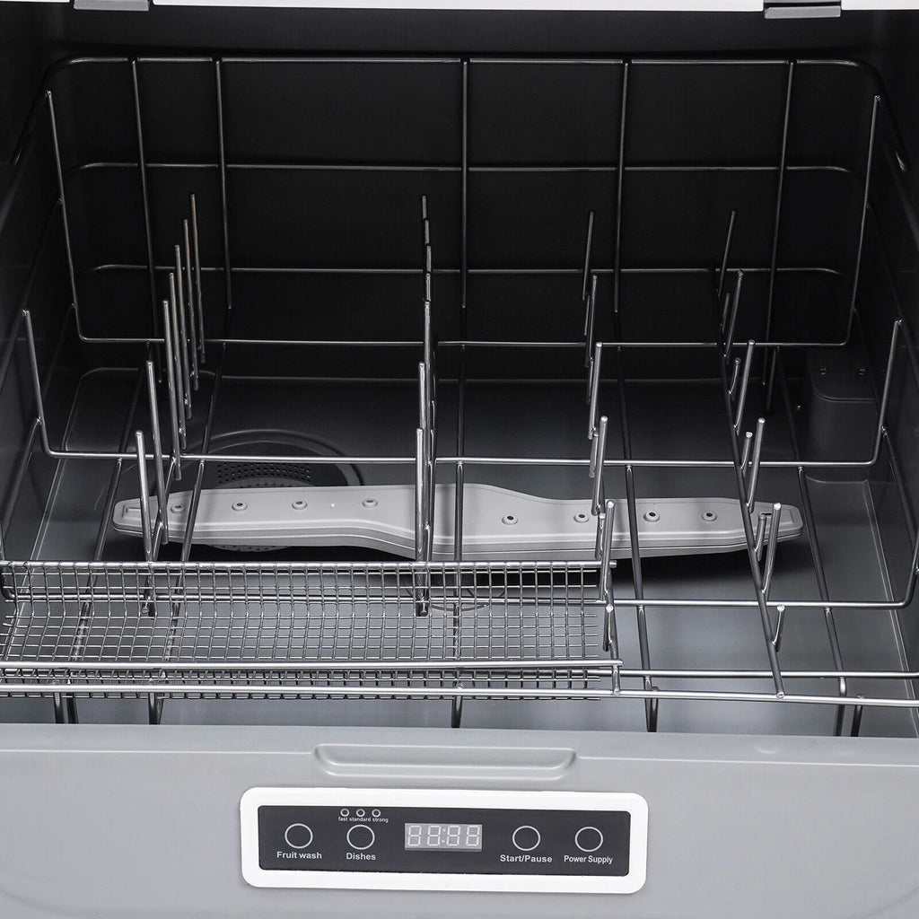 Countertop Dishwasher 3 Washing Programs Air-dry Function for Small Apartments