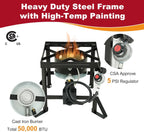 Red Mountain Valley Outdoor Propane Turkey Deep Fryer Set 30&10 Quart Fish Fryer with Basket, 50,000 BTU Burner, Large Seafood Boiler Kit, Outdoor Cooking for Frying, Boiling