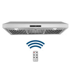 36 in. Under Cabinet Range Hood with Digital Touch Controls in Stainless Steel
