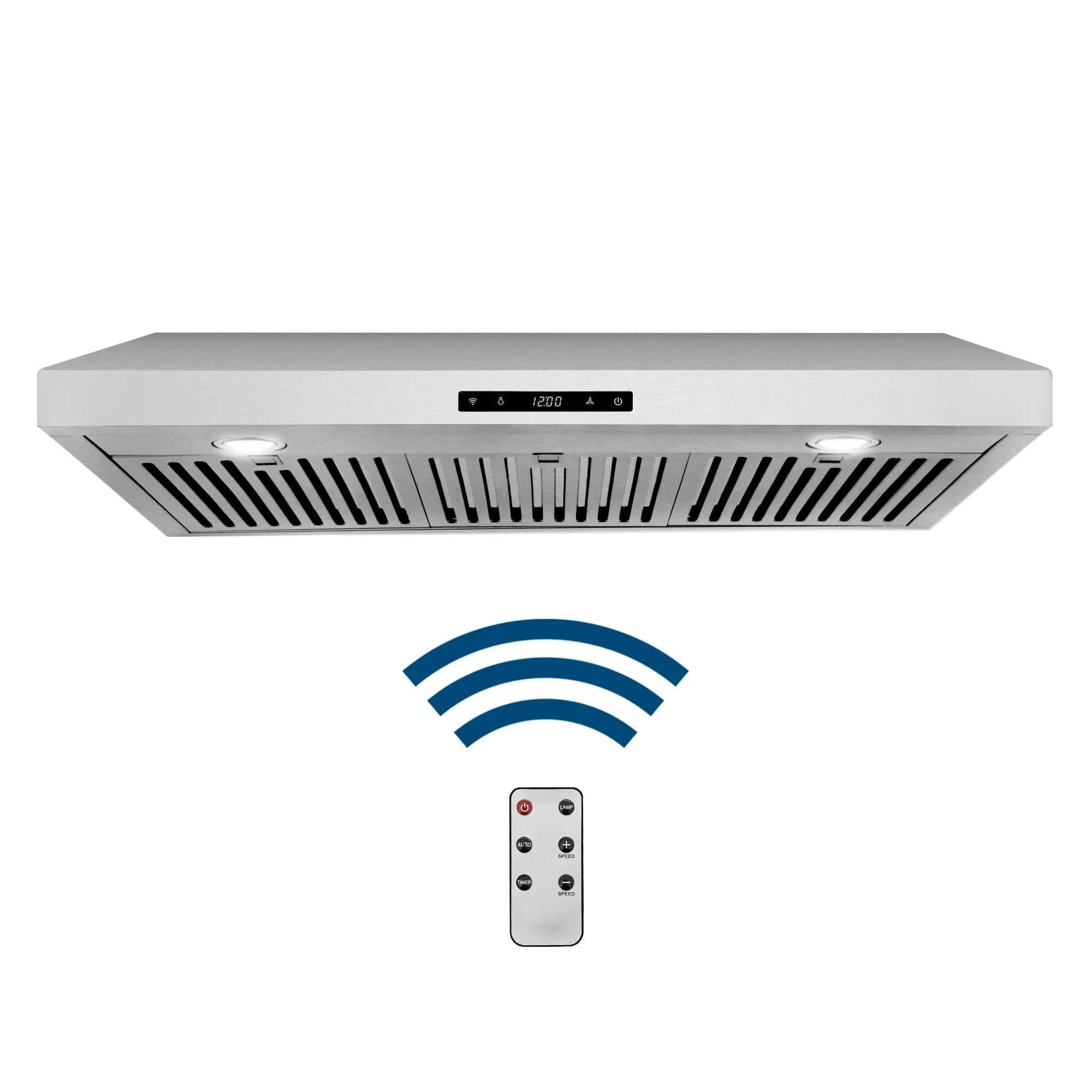 36 in. Under Cabinet Range Hood with Digital Touch Controls in Stainless Steel