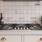 CASAINC 36" Recessed Natural Gas Cooktop with 5 Burners and Liquid Propane Conversion Kit, Stainless Steel