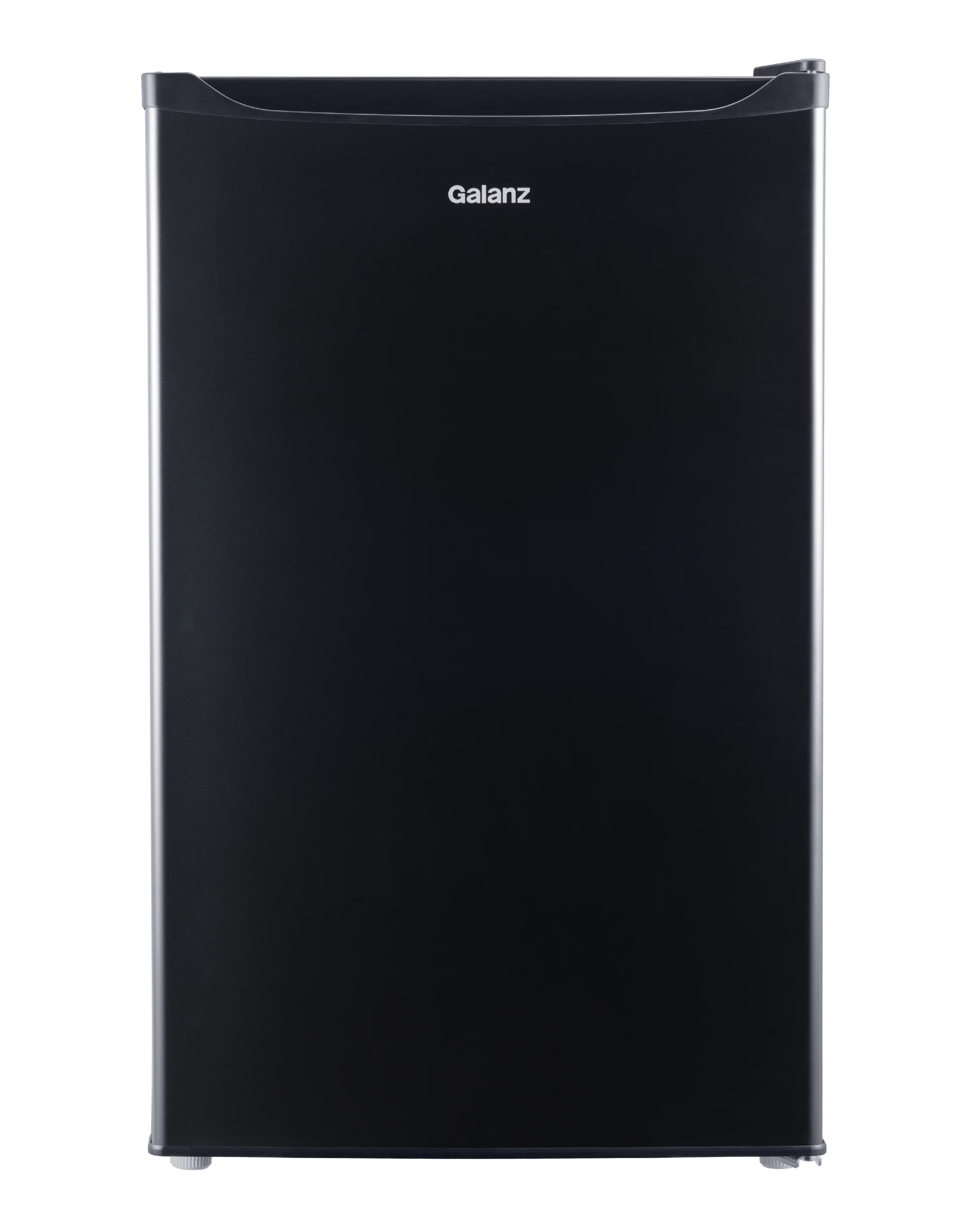 Galanz 4.3 Cu ft Single Door Mini Fridge, Stainless Steel Look, New, Width 19.12"