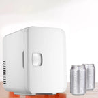 6 Liters Mini Skincare Fridge Portable Refrigerator White US 110V Compact for Makeup, Beverage, Travel Sturdy Multipurpose