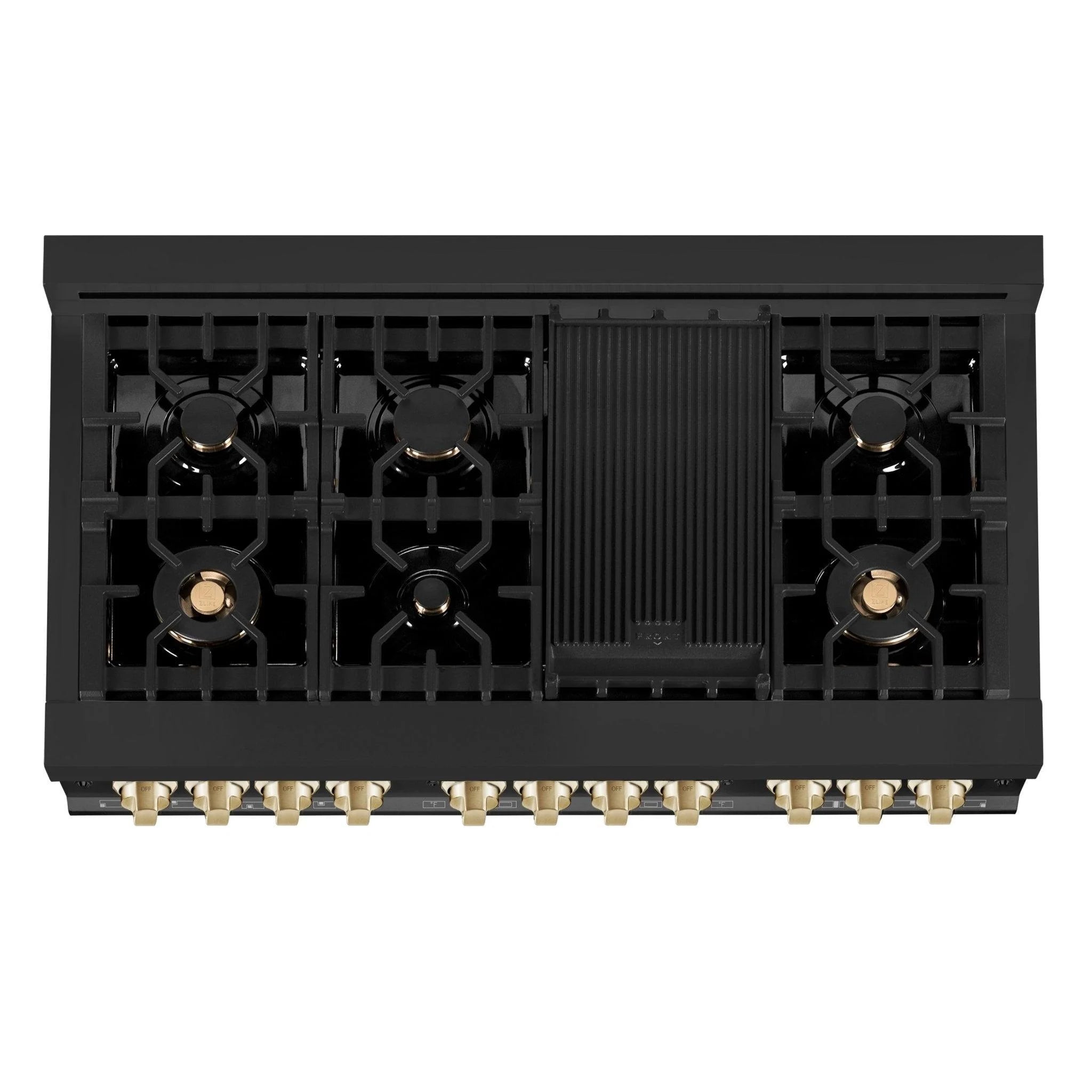 ZLINE KITCHEN AND BATH RABZ48CB professional gas range