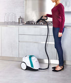 POLTI Continuous Fill Steam Cleaner for Home Use with 10 Attachments - Works for Tile Floor with Grout, Carpet, Hardwood & Upholstery