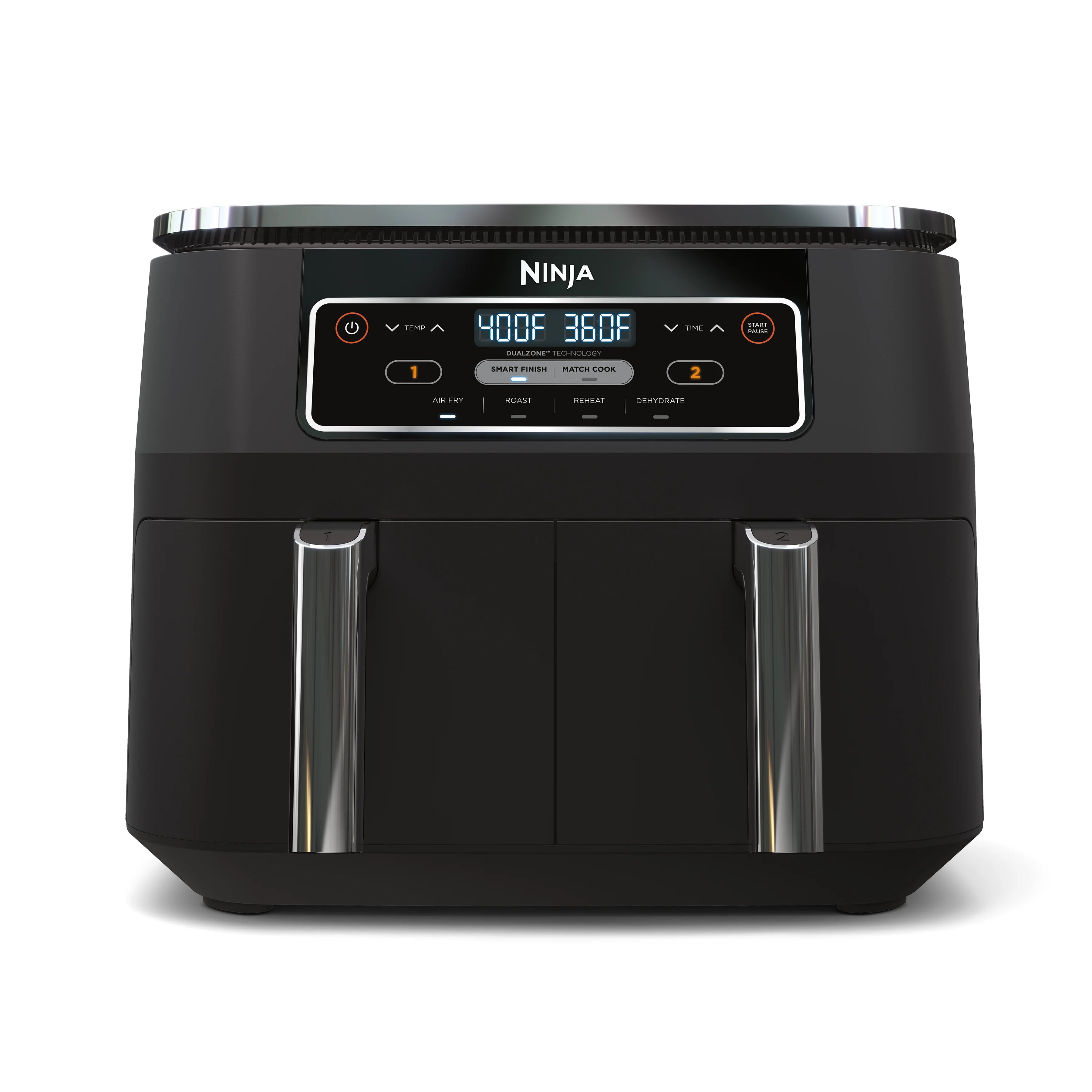 Restored Ninja? Foodi? DZ100 4in1, 8qt., 2Basket Air Fryer with DualZone? Technology (Refurbished)