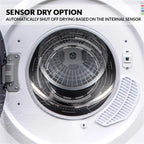 Equator Ultra Compact Short Vented SENSOR Dryer 2.6cf/10lb LED Ops 110V/1400W