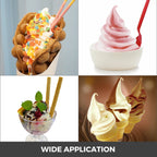 VEVOR Commercial Ice Cream Machine 20-28L/H Soft Serve with LED Display Auto Clean 3 Flavors 2200W,Silver